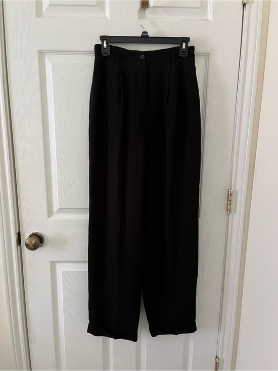 Jones New York Pants - Jones New York Black High-Waist Wide Leg Trousers